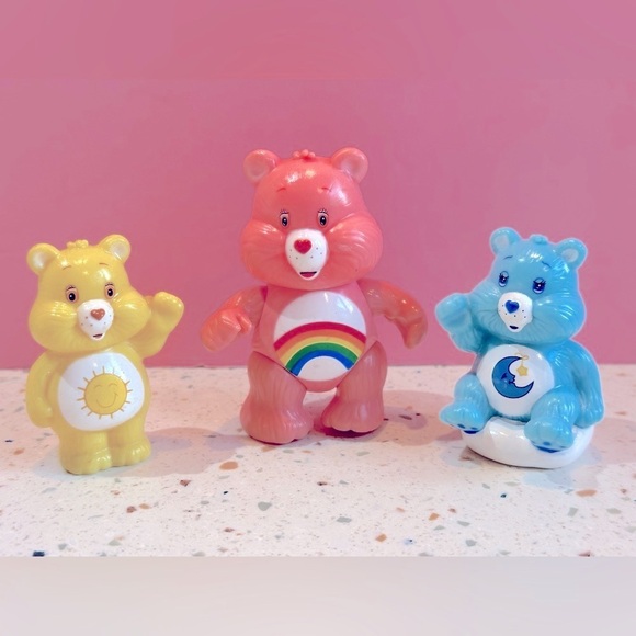Care Bear Novelty Pencil Tops and Standing Bear for Collection or Play - Picture 1 of 9